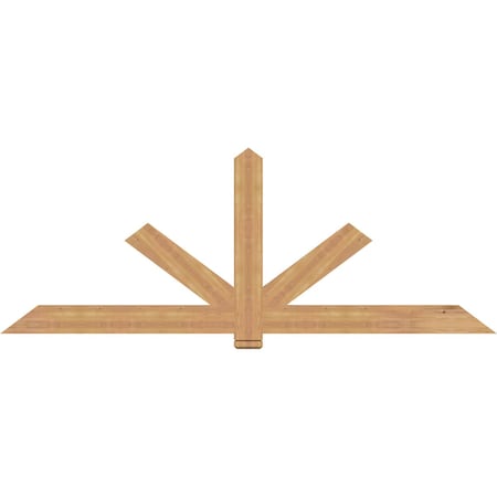 Ekena Millwork Kennewick Timber Gable Bracket, Western Red Cedar, 96"W x 36"H x 1 1/2"D x 5 1/2"F, 9/12 Pitch GBW096X36X0206KEN00SWR